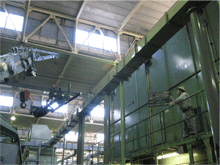 自動除塵機・整備品搬入